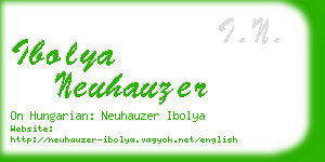 ibolya neuhauzer business card